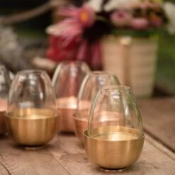 Tulip Tealight Holder - Brass -KANG Plants Shop pr2000046889 card5 lg