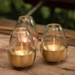 Tulip Tealight Holder - Brass -KANG Plants Shop pr2000046889 card6 lg