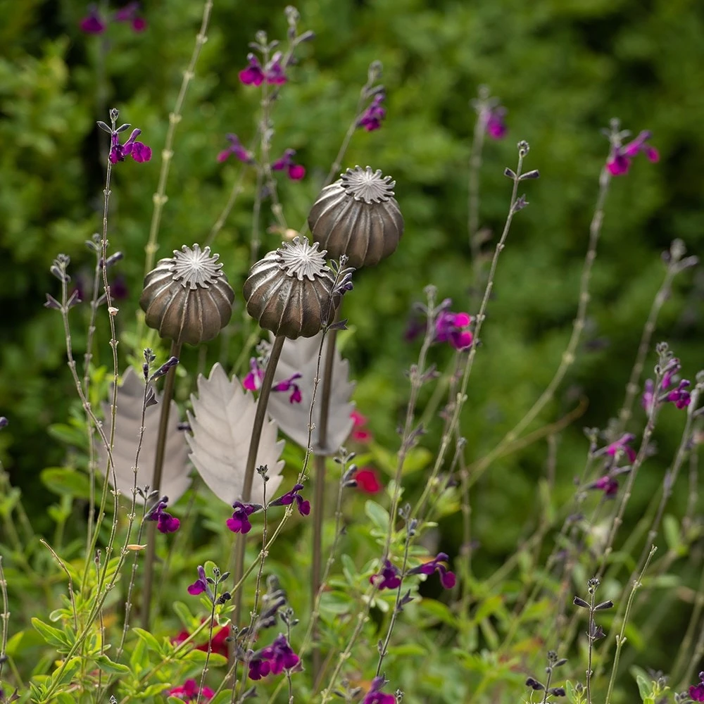 Poppy Seed Head Stake - Large Seed Head 9 Poppy Seed Head Stake - Large Seed Head - Image 7