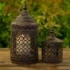 Metal Lanterns - Set Of 2 -KANG Plants Shop pr2000048135
