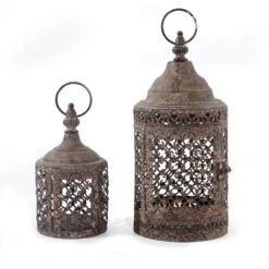Metal Lanterns - Set Of 2 -KANG Plants Shop pr2000048135 card2 lg