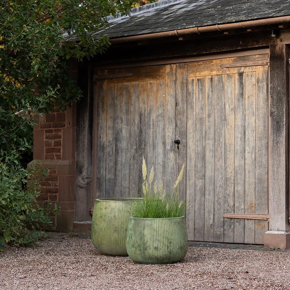 Ripple Bowl Planter - Verdigris 12 Ripple Bowl Planter - Verdigris - Image 10