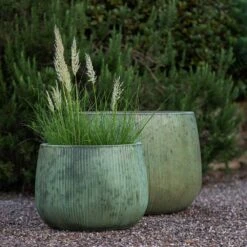 Ripple Bowl Planter - Verdigris 19 Ripple Bowl Planter - Verdigris -KANG Plants Shop pr2000048717 card8 lg