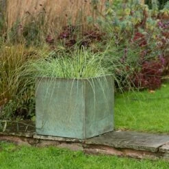 Square Terrace Planter - Verdigris -KANG Plants Shop pr2000048721 card5 lg