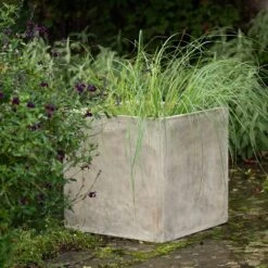 Square Terrace Planter - Weathered Cream -KANG Plants Shop pr2000048723 card3 lg