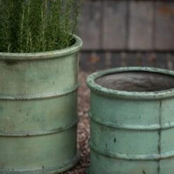 Greenwich Barrel Planter - Verdigris 21 Greenwich Barrel Planter - Verdigris -KANG Plants Shop pr2000048731 card10 lg