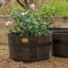 Reclaimed Oak Barrel Planter 2 Reclaimed Oak Barrel Planter -KANG Plants Shop pr2000049011