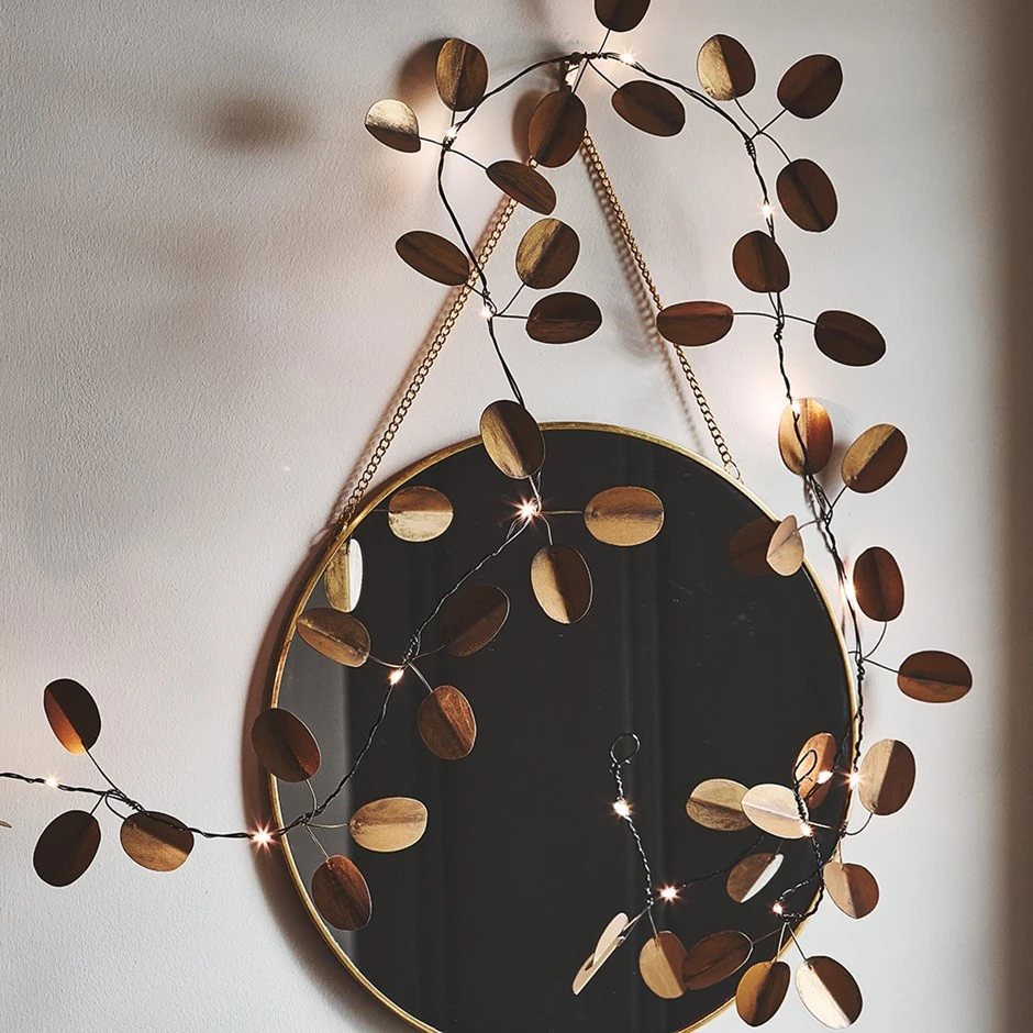 Gold Eucalyptus Indoor/outdoor Battery Lights 3 Gold Eucalyptus Indoor/outdoor Battery Lights